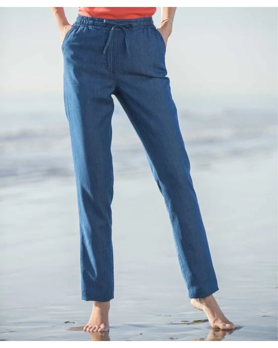 Pantalon fluide pur coton