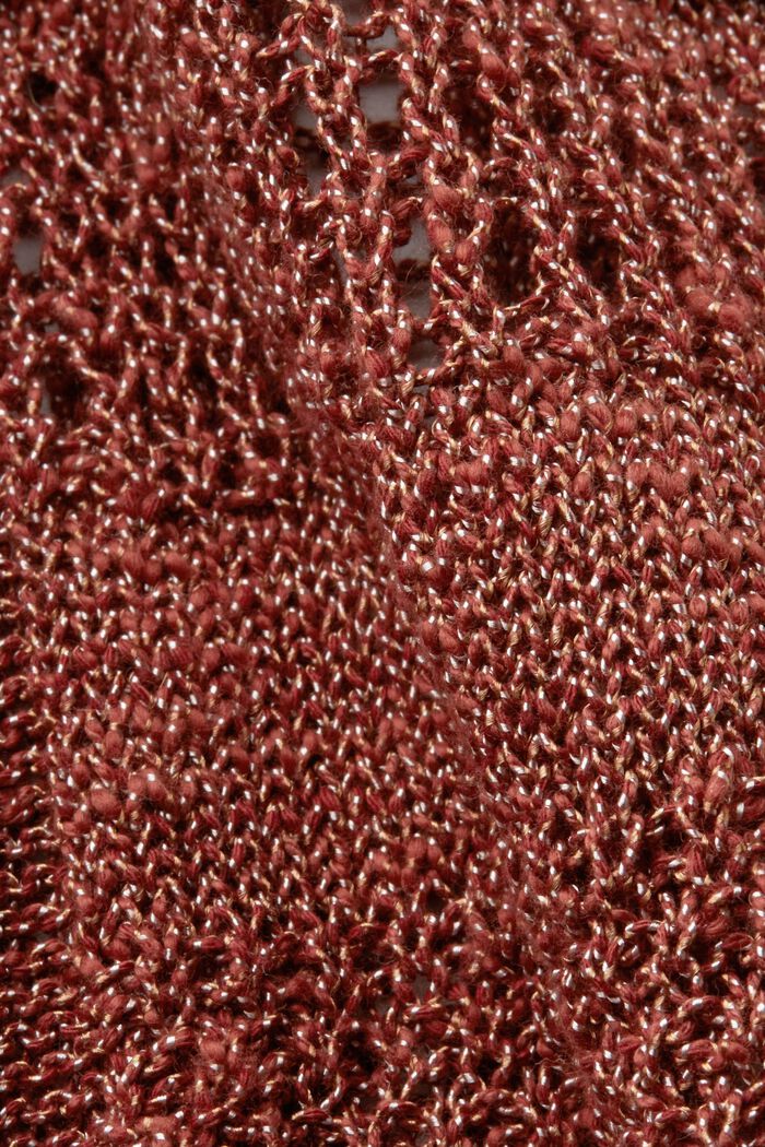 Ärmelloser Mouliné-Pullover, Baumwollmix