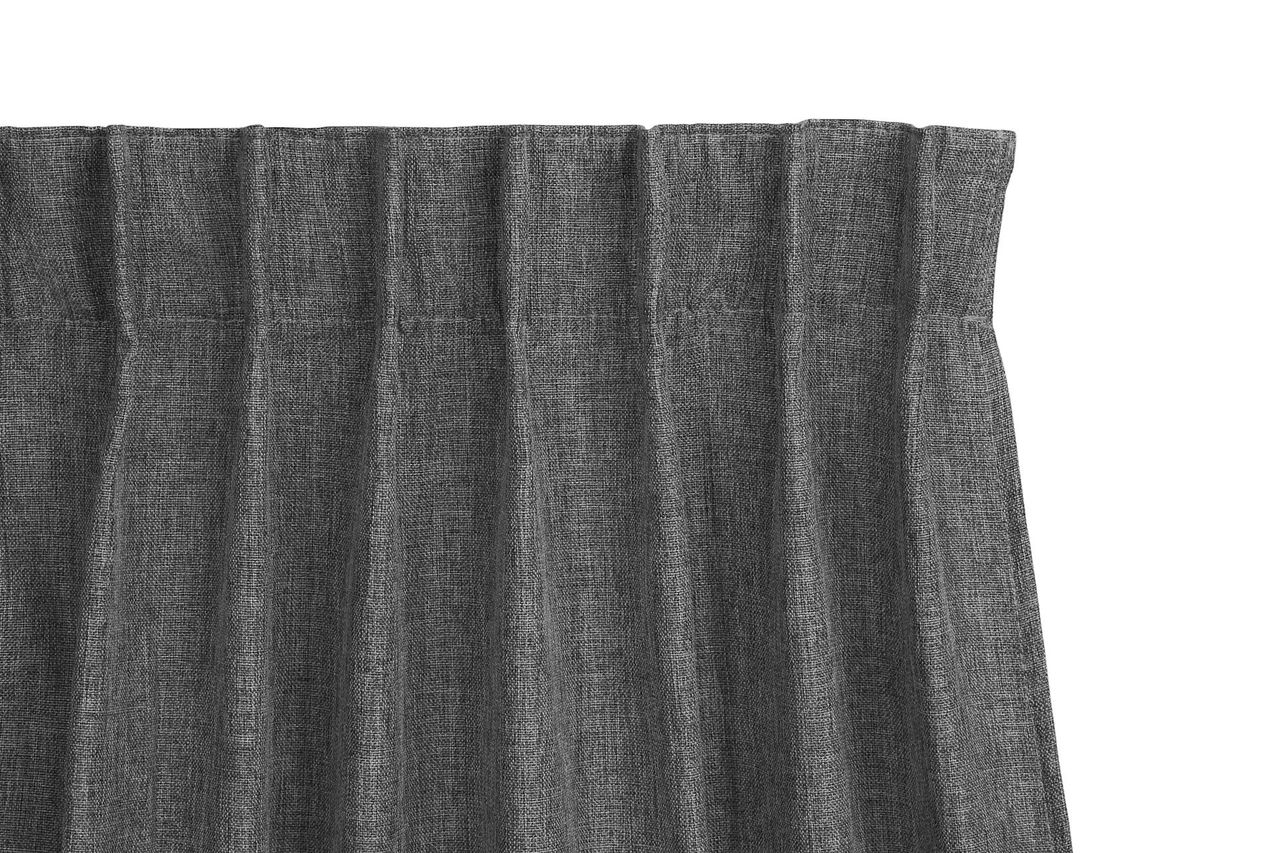 Lifa Living Vorhang - 150 x 260 cm - Haken - Grau