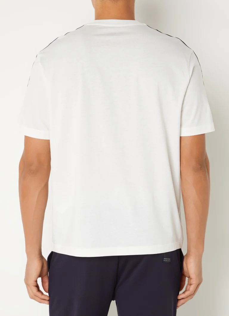 Tricou Armani Exchange cu logo brodat