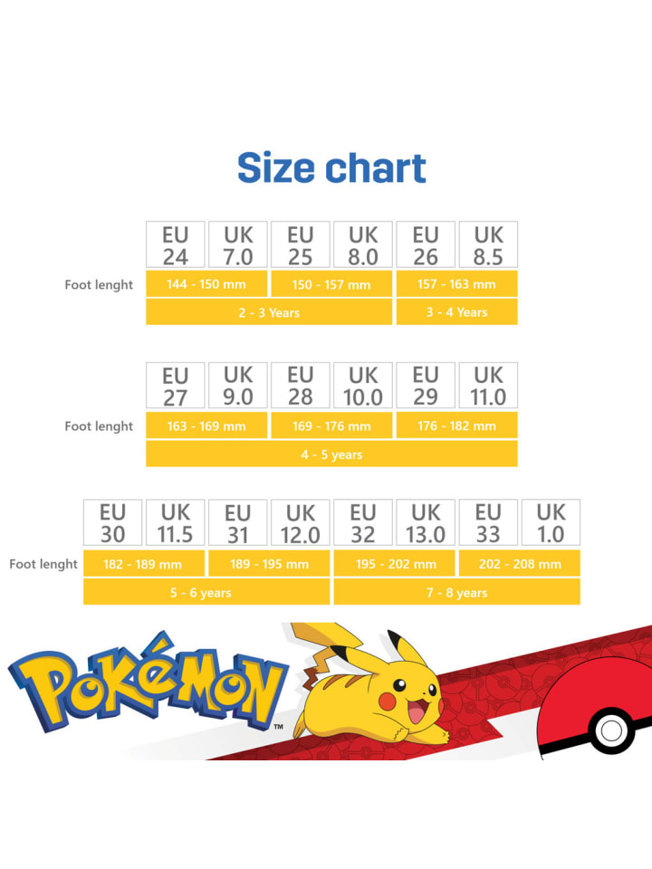 Pokémon Gummistiefel mit Pokémon Motiv, in Gelb, mit Piikachu günstig kaufen