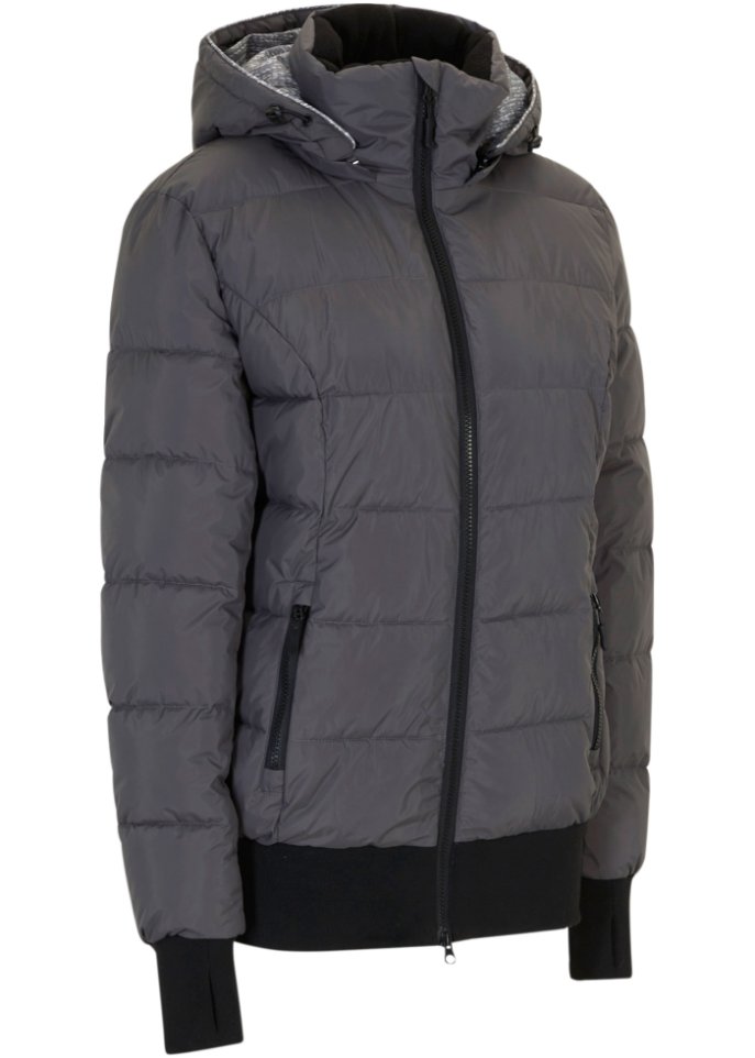 Outdoor-Steppjacke mit bedrucktem Futter
