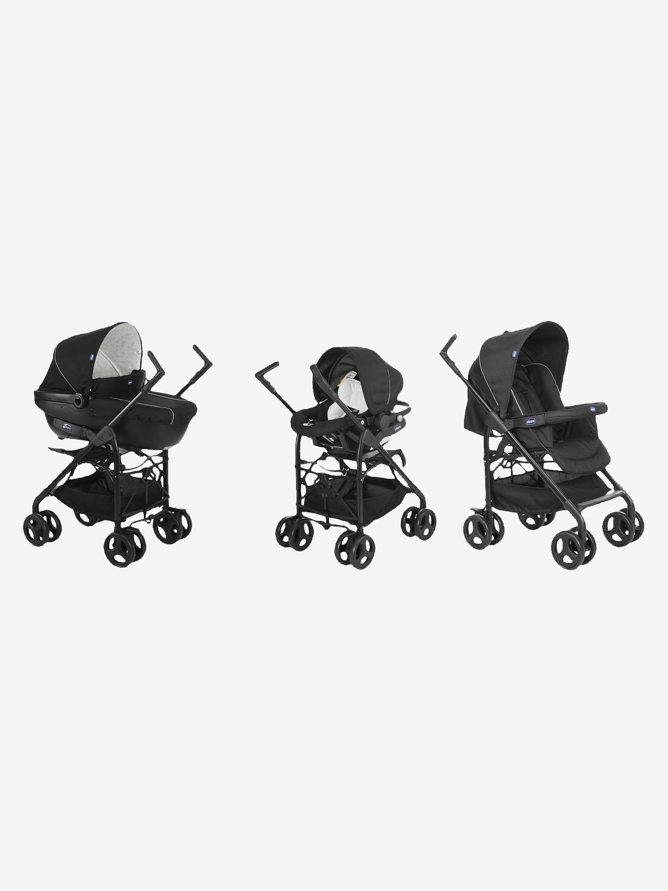 Combiné CHICCO Trio Sprint noir/gris