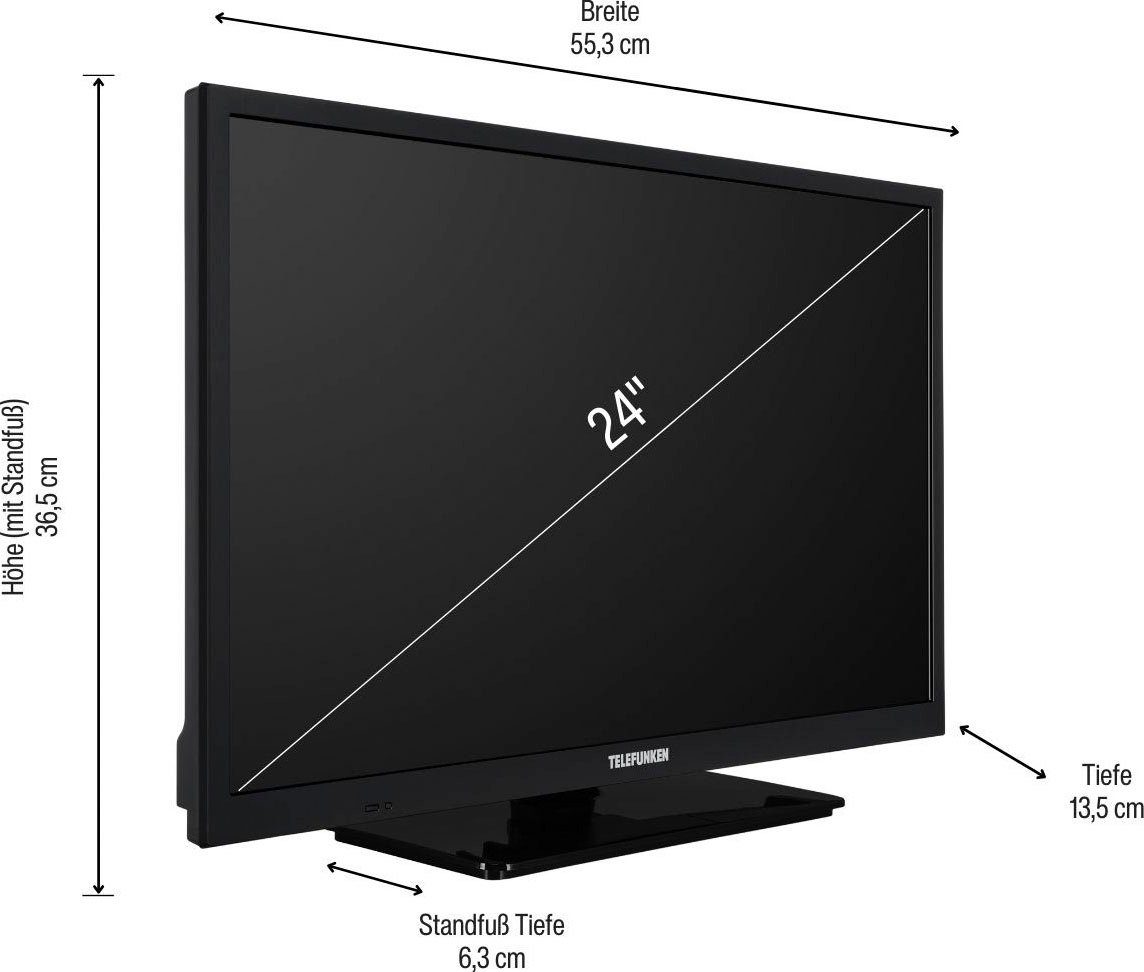 Telefunken L24H550M4DI LED-Fernseher (60 cm/24 Zoll, HD-ready, integrierter DVD-Player)