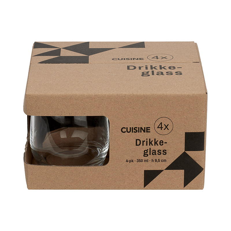 Cuisine Drikkeglass 4-pk 35 cl Tumbler Cuisine