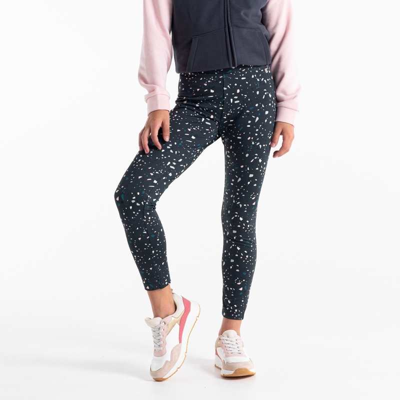 Legging de sport imprimé gris fille