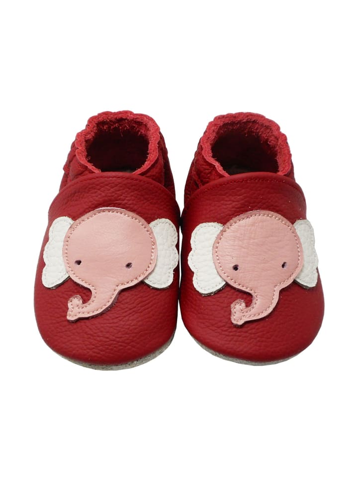 Yalion Leder-Krabbelschuhe 