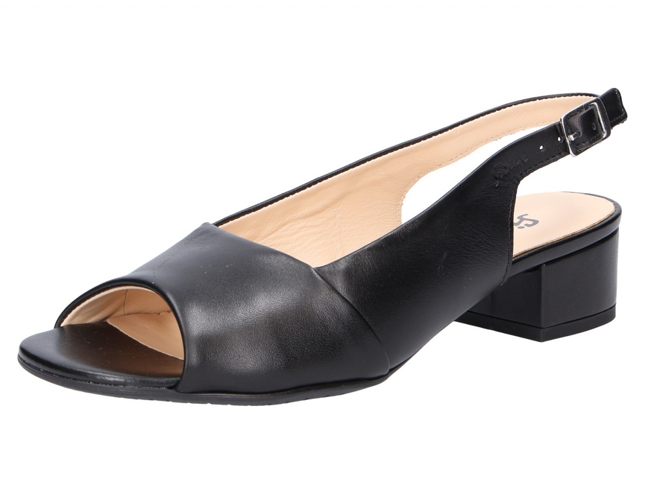SIOUX Sling-Pumps schwarz Zippora Peep-Toe schwarz