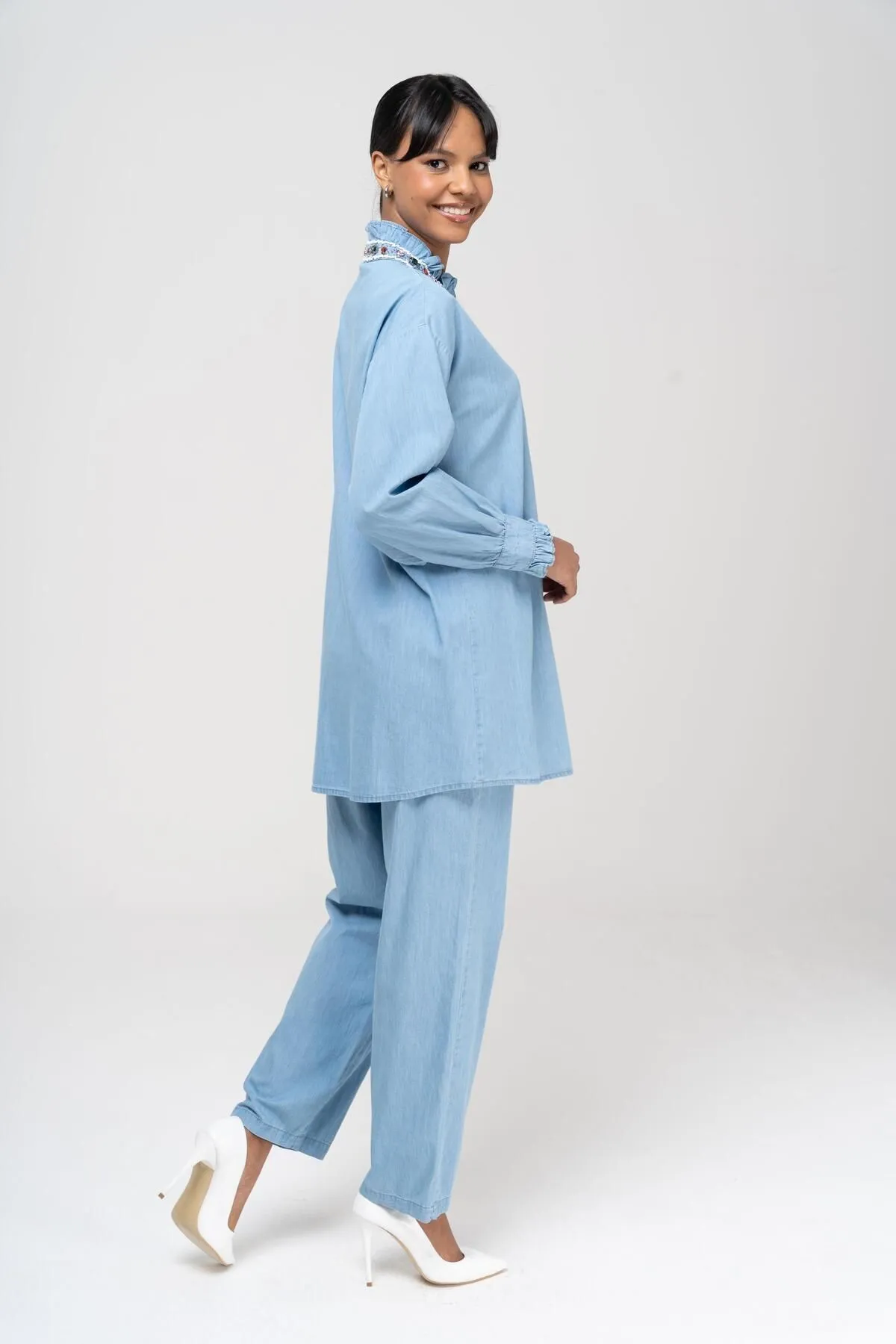 Olcay  Zweiteiler - Blau - Relaxed Fit