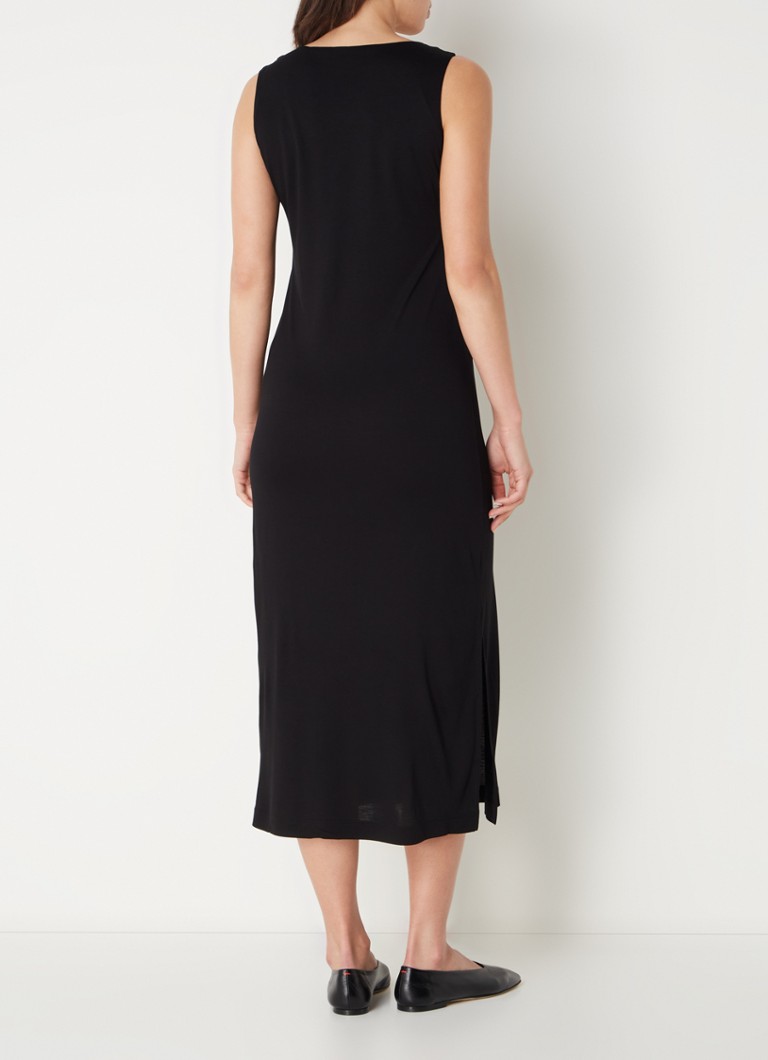 Vestido midi OPUS Welpa con detalles perforados