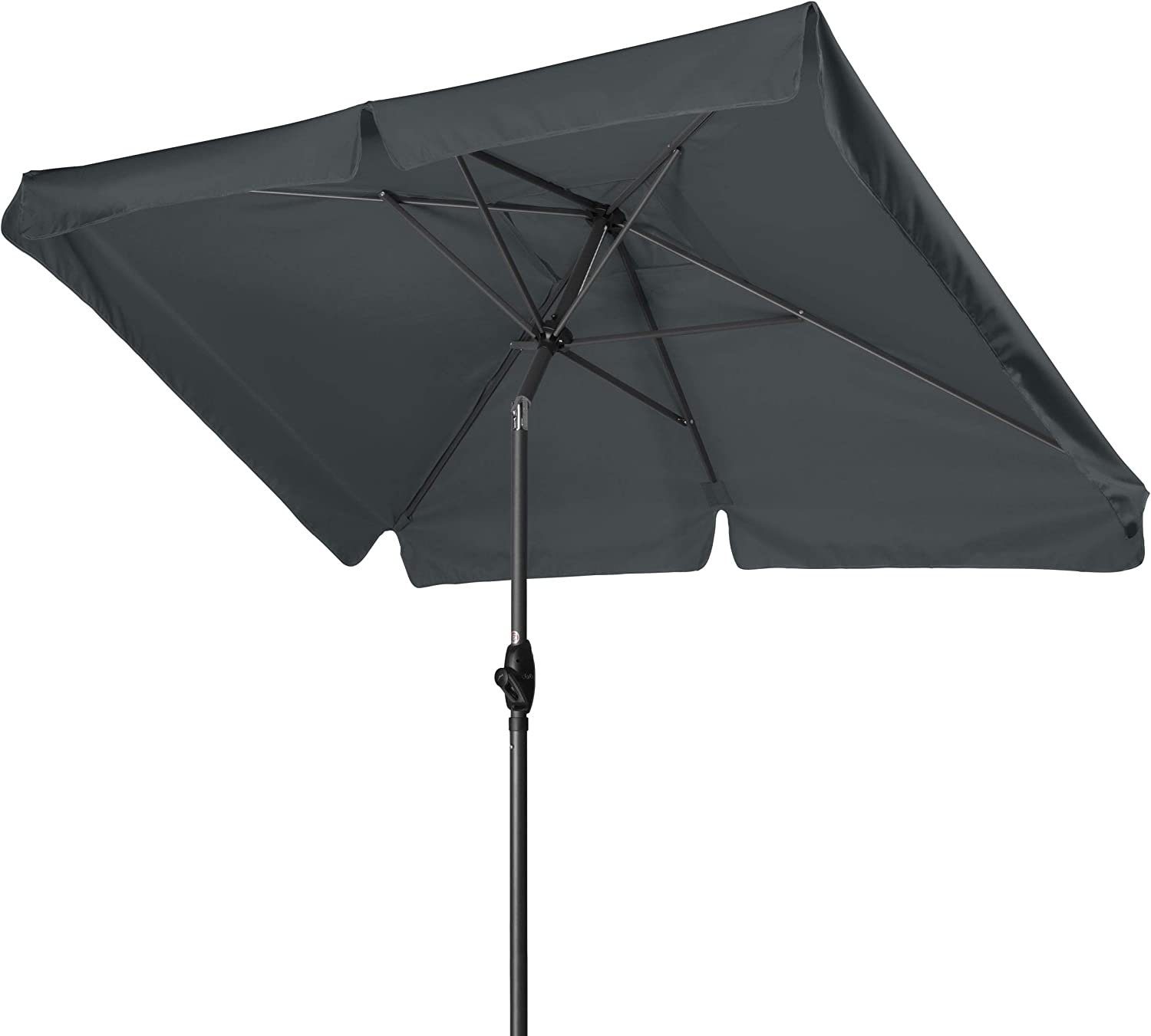derby Rechteckschirm Basic lift 210x140 cm anthrazit Sonnenschirm Balkonschirm, LxB: 140,00x210,00 cm, abknickbar, höhenverstellbar, wasserabweisend