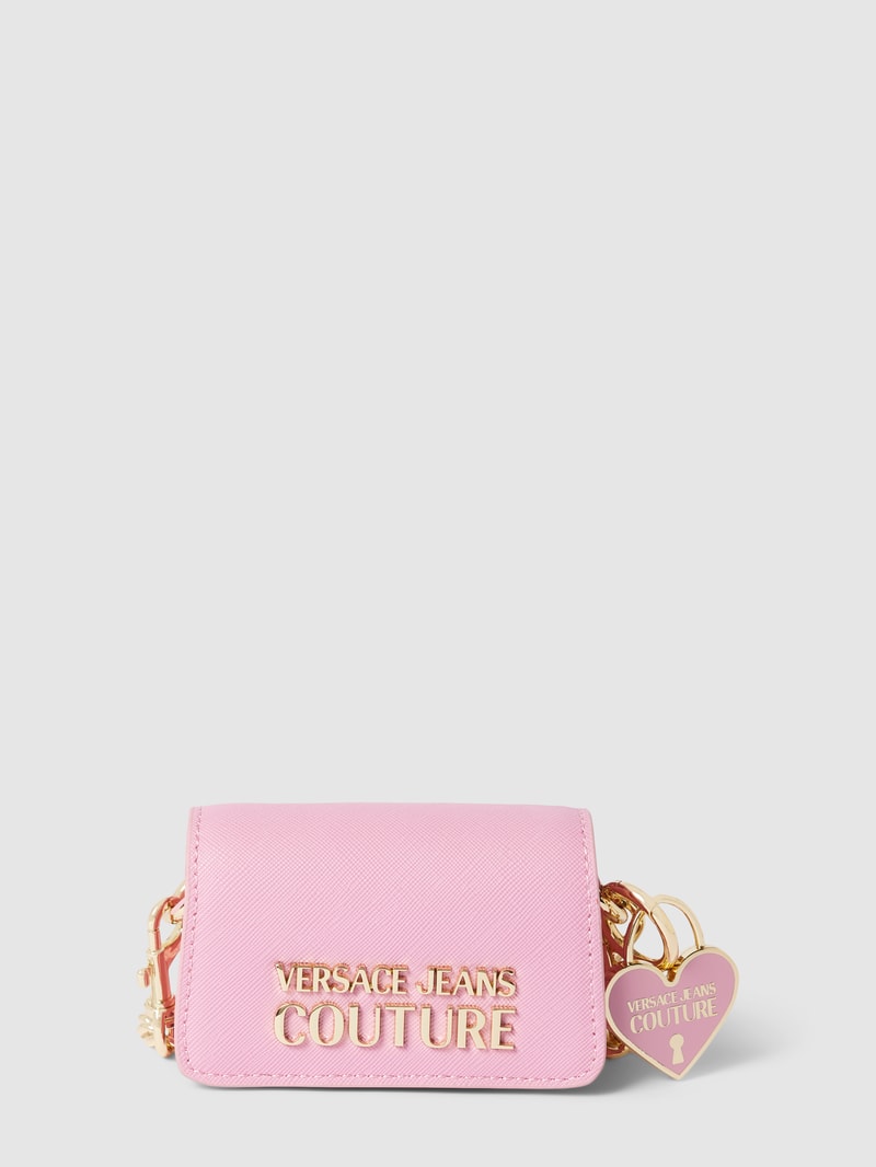 Clutch mit Label-Details in pink