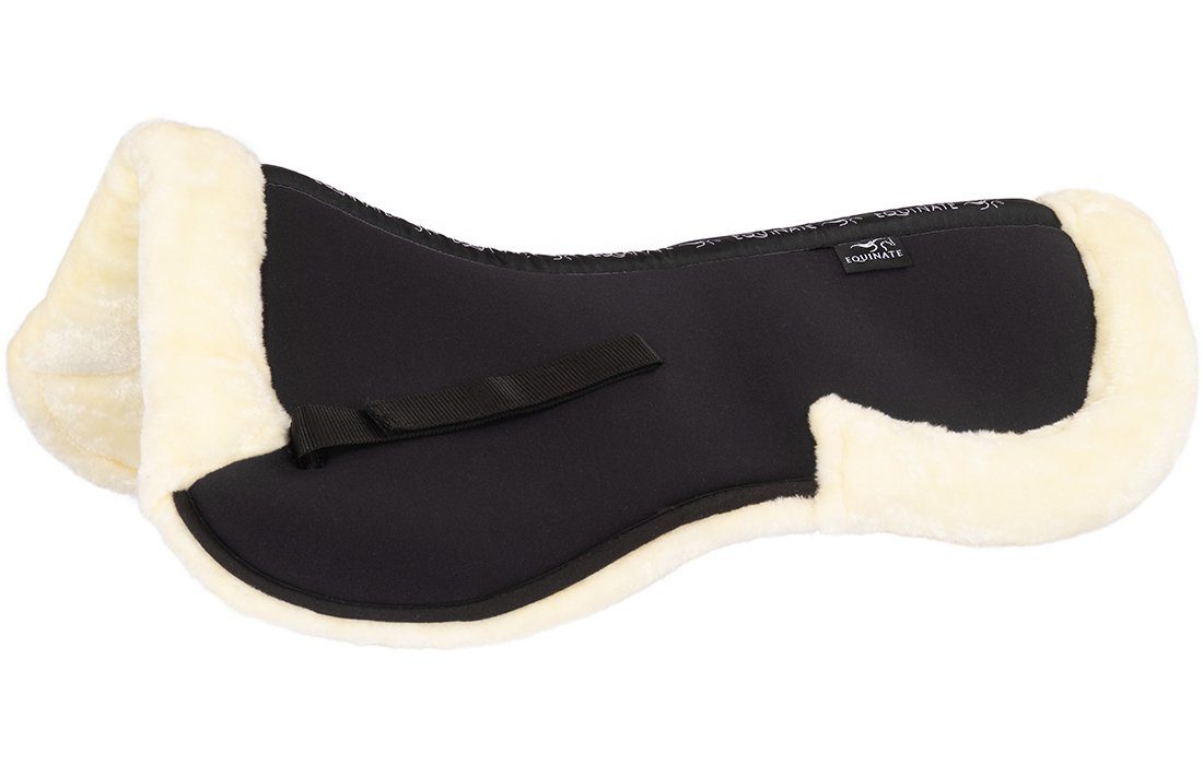 Equinate Sattelpad Memory Foam Sattelpad Austin mit weichem Fell, anatomisch