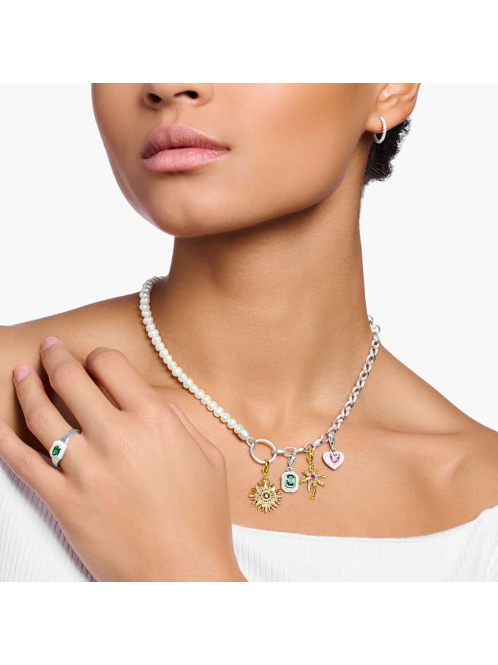 Thomas Sabo Kette in silber, weiß günstig kaufen 45 cm