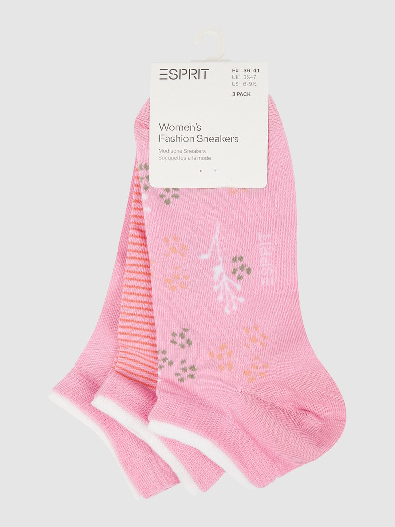 Socken im 3er-Pack in pink
