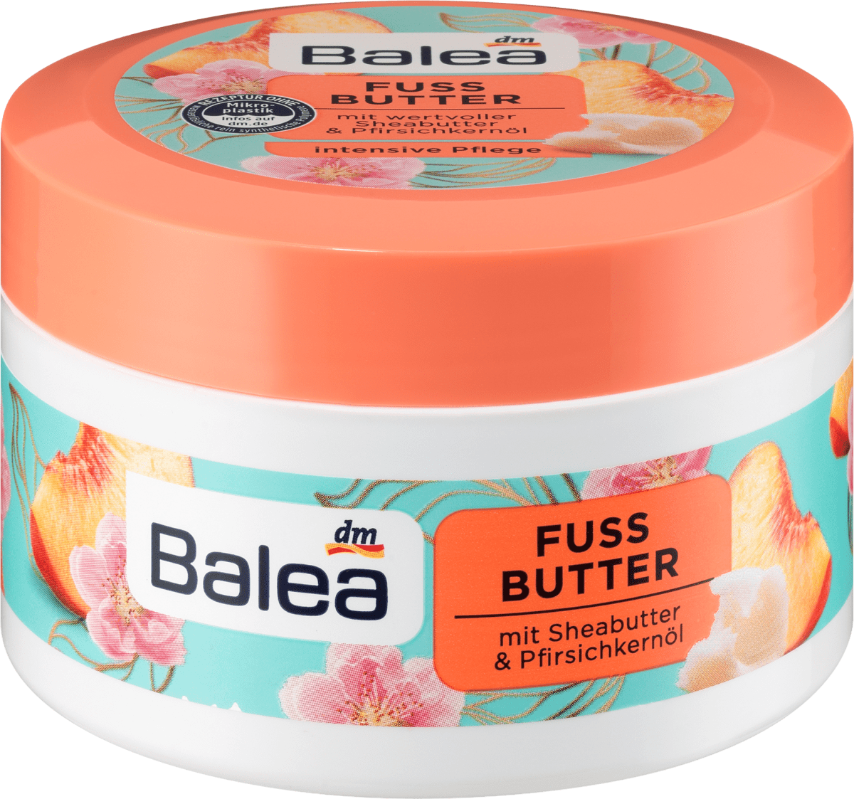 Fußbutter Sheabutter & Pfirsichkernöl, 150 ml