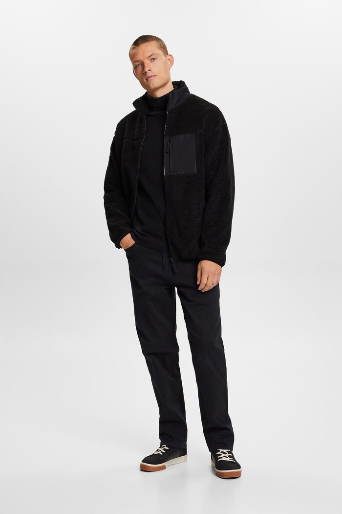 Jacke mit Teddyfell und Fleece