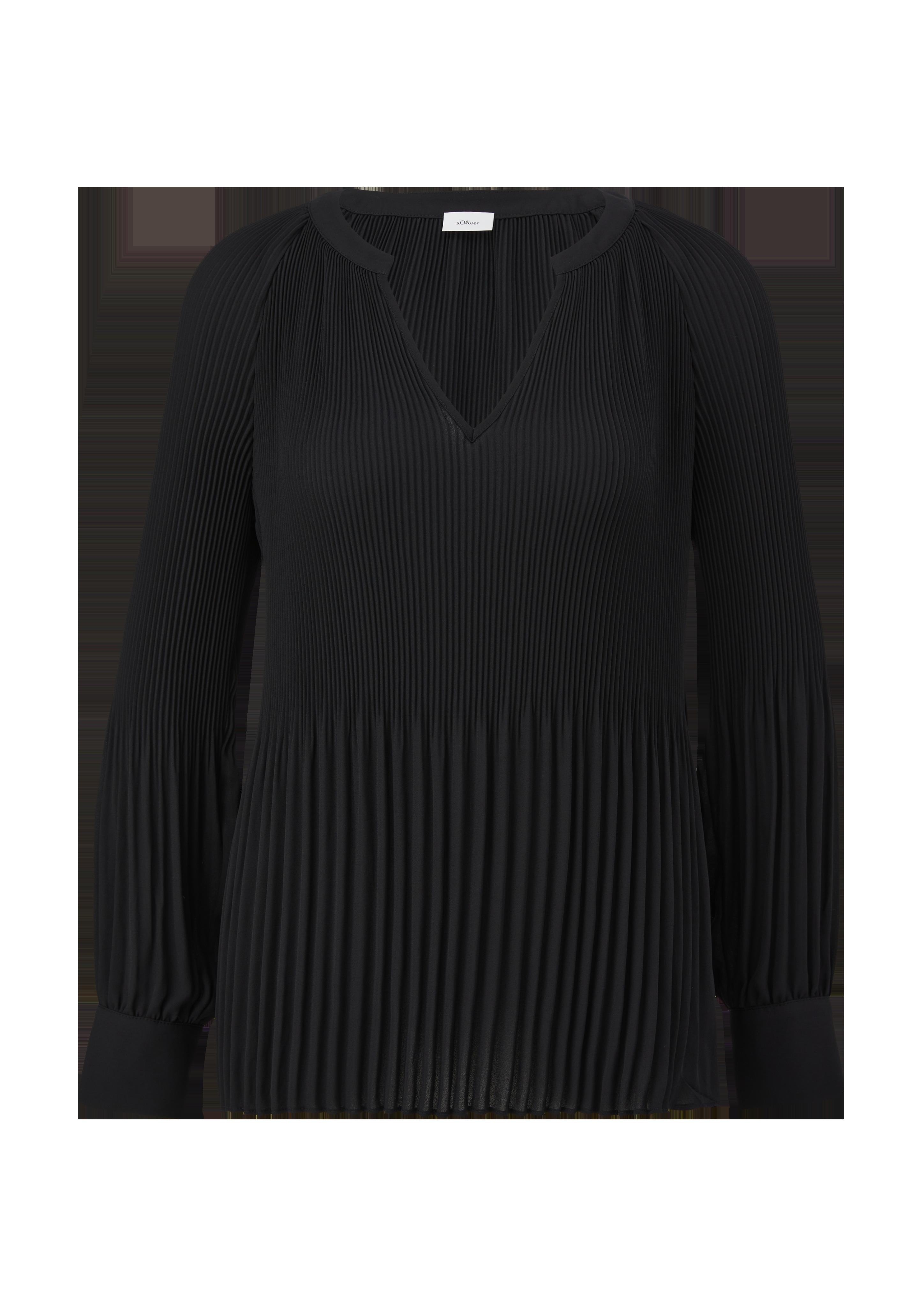 Bluse mit Plissée-Struktur  2121714-9999
