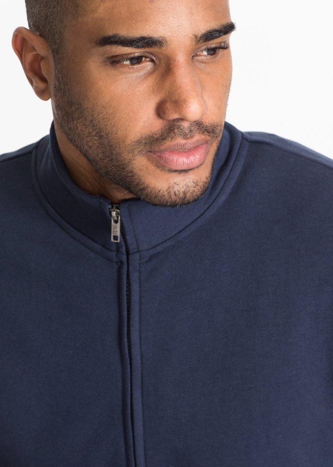Sweatjacke mit Stehkragen
