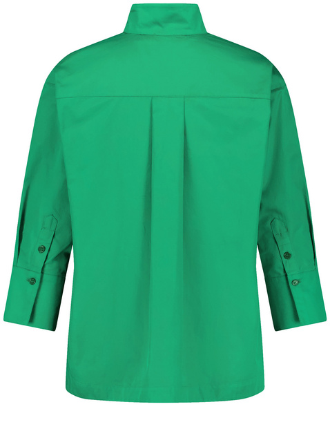 3/4 Arm Bluse mit Quetschfalte