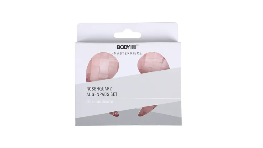 BODY&SOUL Masterpiece Rosenquarz Augenpads Set rosa