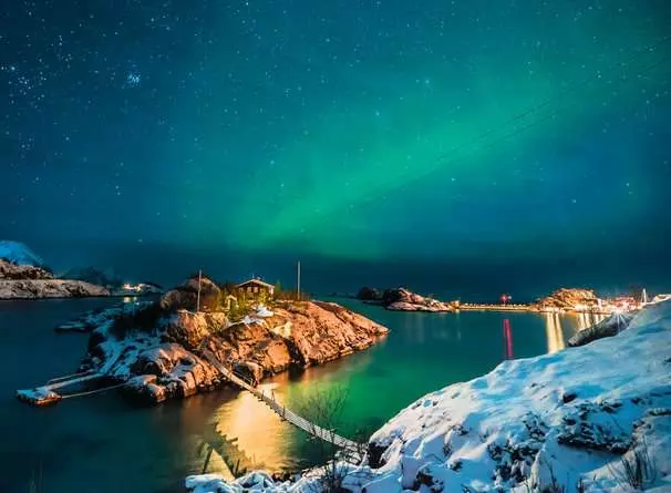 Puzzle 500 Teile - Nothern Lights in Tromsø, Norway
