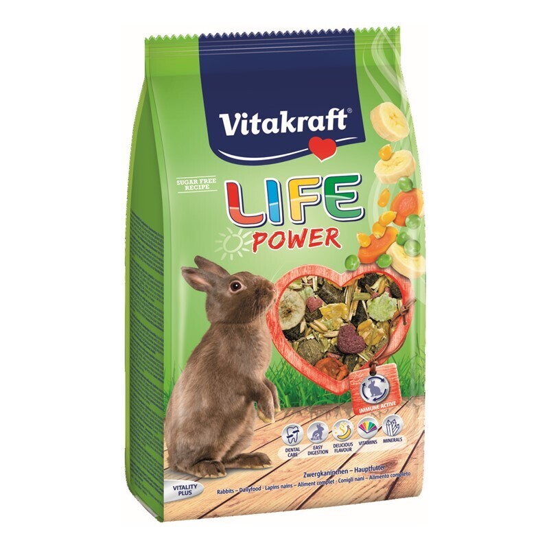 Vitakraft Hauptfutter Vitakraft LIFE POWER Zwergkaninchen 600g