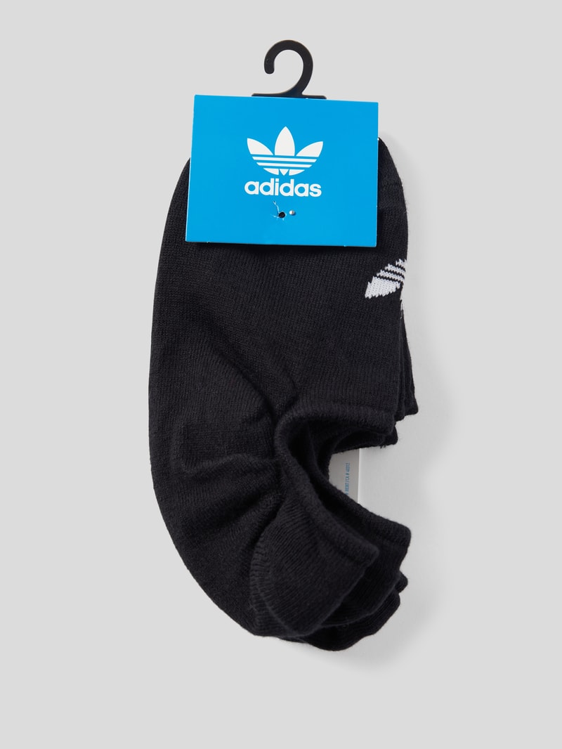 Low Cut Sneakersocken aus elastischem Baumwoll-Mix in schwarz