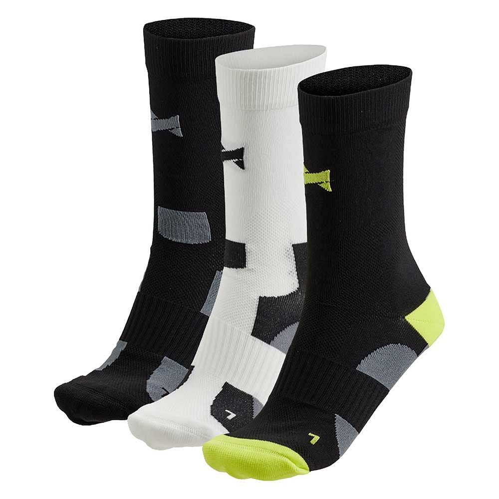 Xtreme 9 Paar Multi Black Crew Radsocken