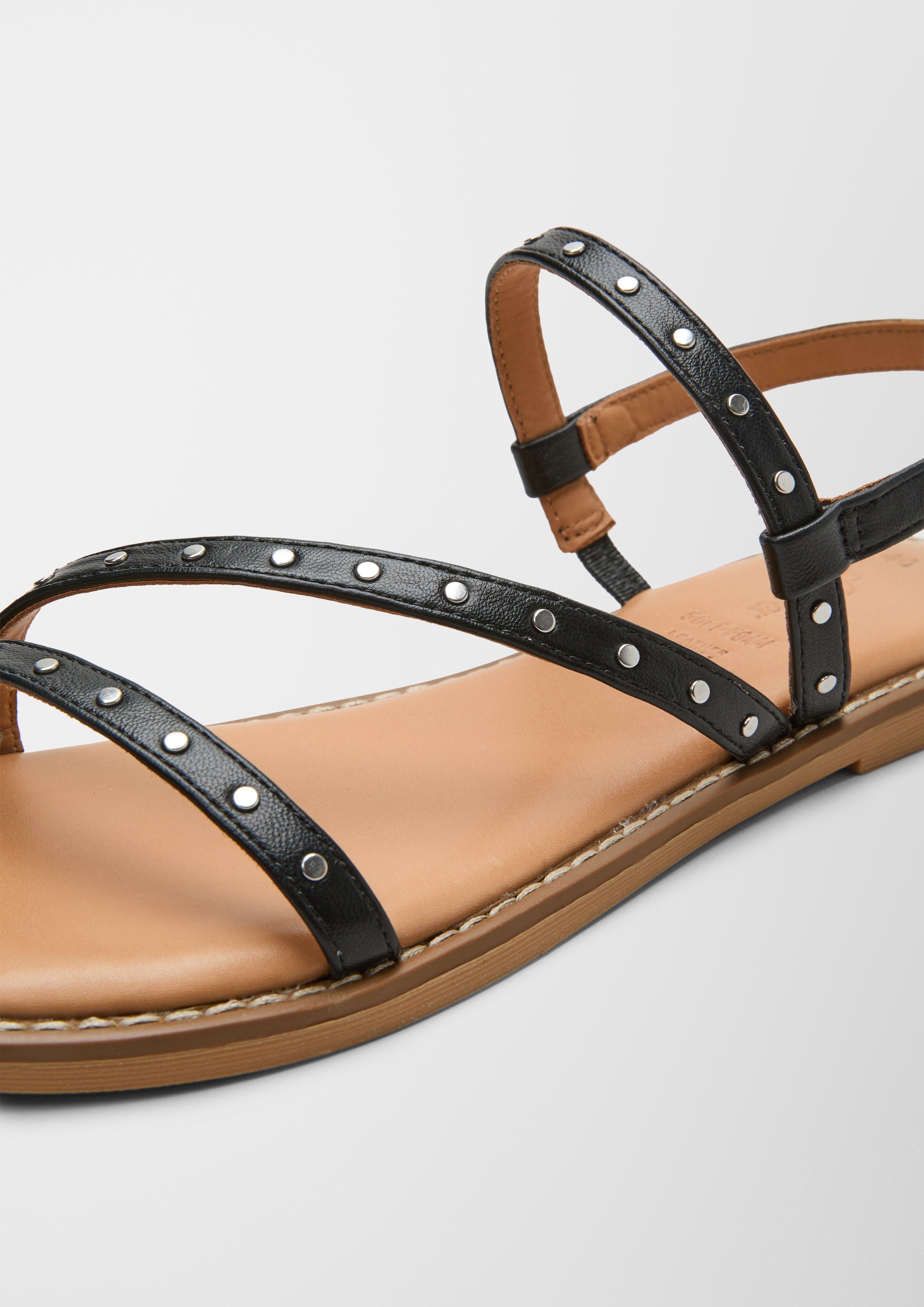 Nieten-Sandalen aus Echtleder  6007740-001