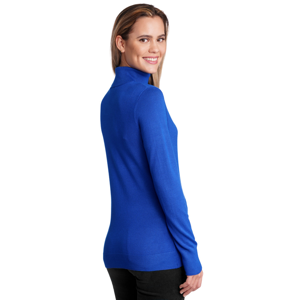Damen Rollkragenpullover aus Feinstrick