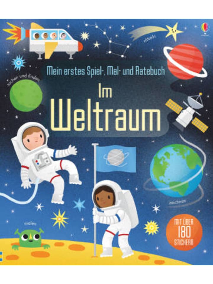 Usborn Buch - Mein erstes Spiel-, Mal- und Ratebuch - Im Weltraum günstig kaufen onesize