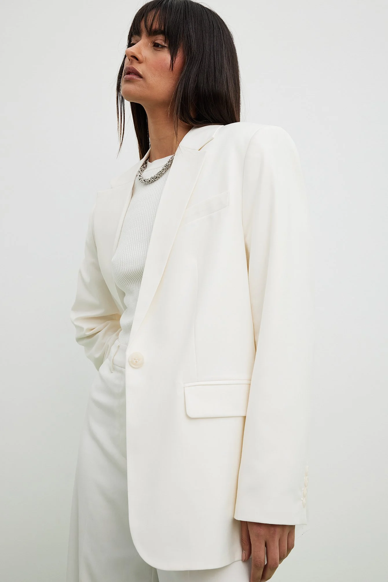 Taillierter Blazer mit Oversized-Passform