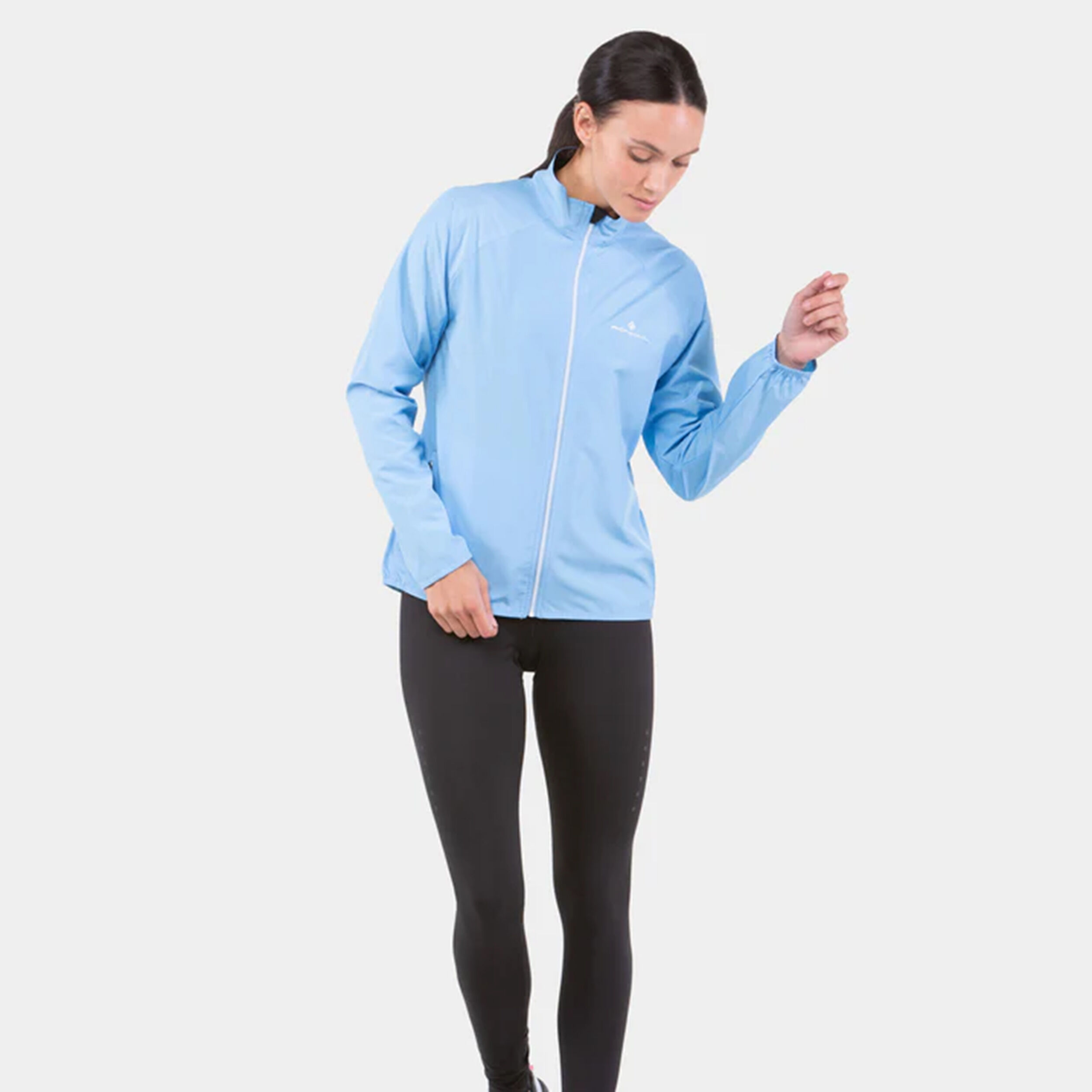 Core Laufjacke Damen - Hellblau, Weiß