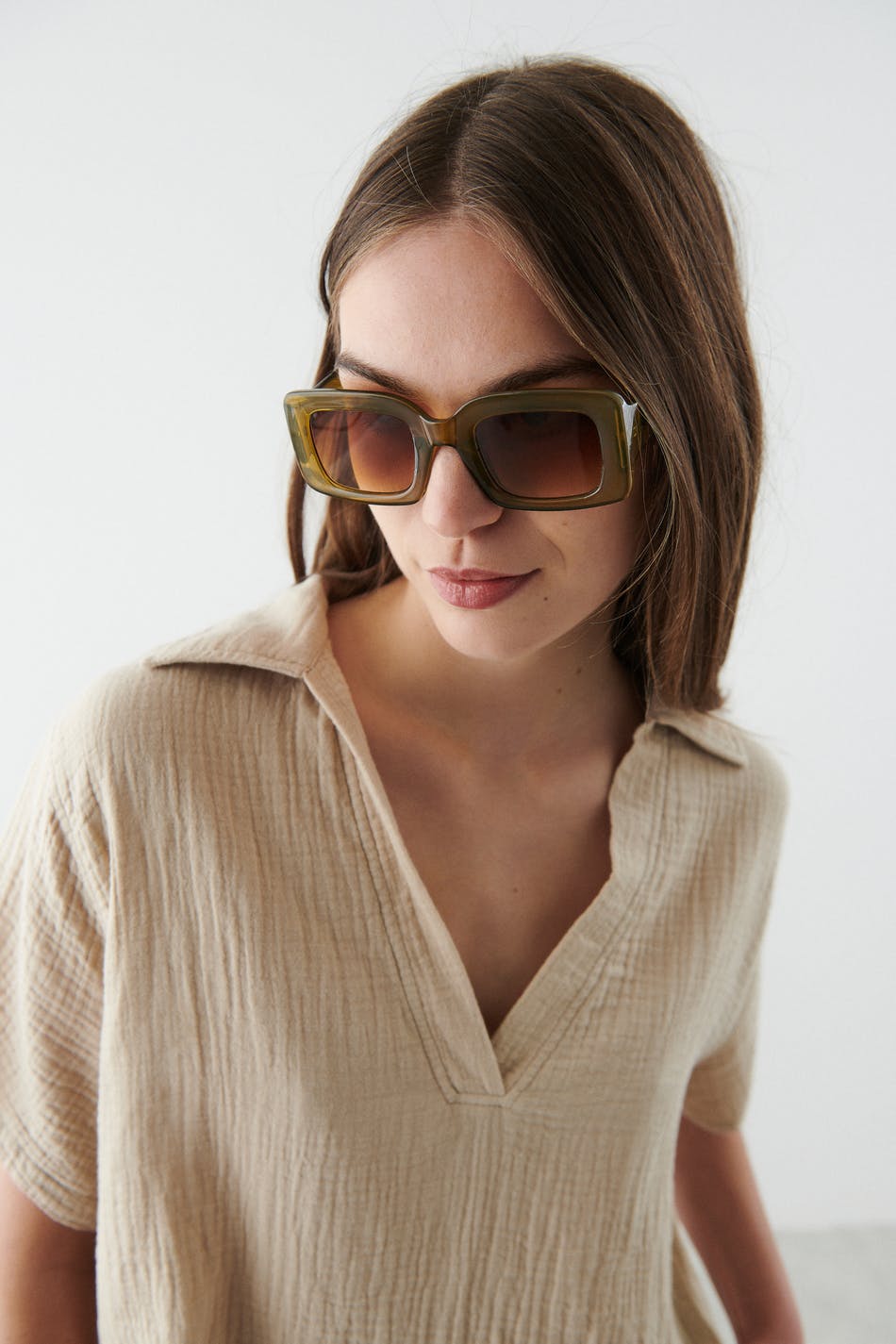 Square shaped sunglasses