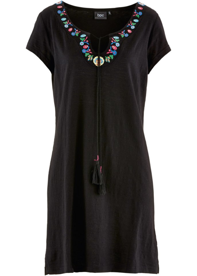 Flammgarn-Jerseykleid