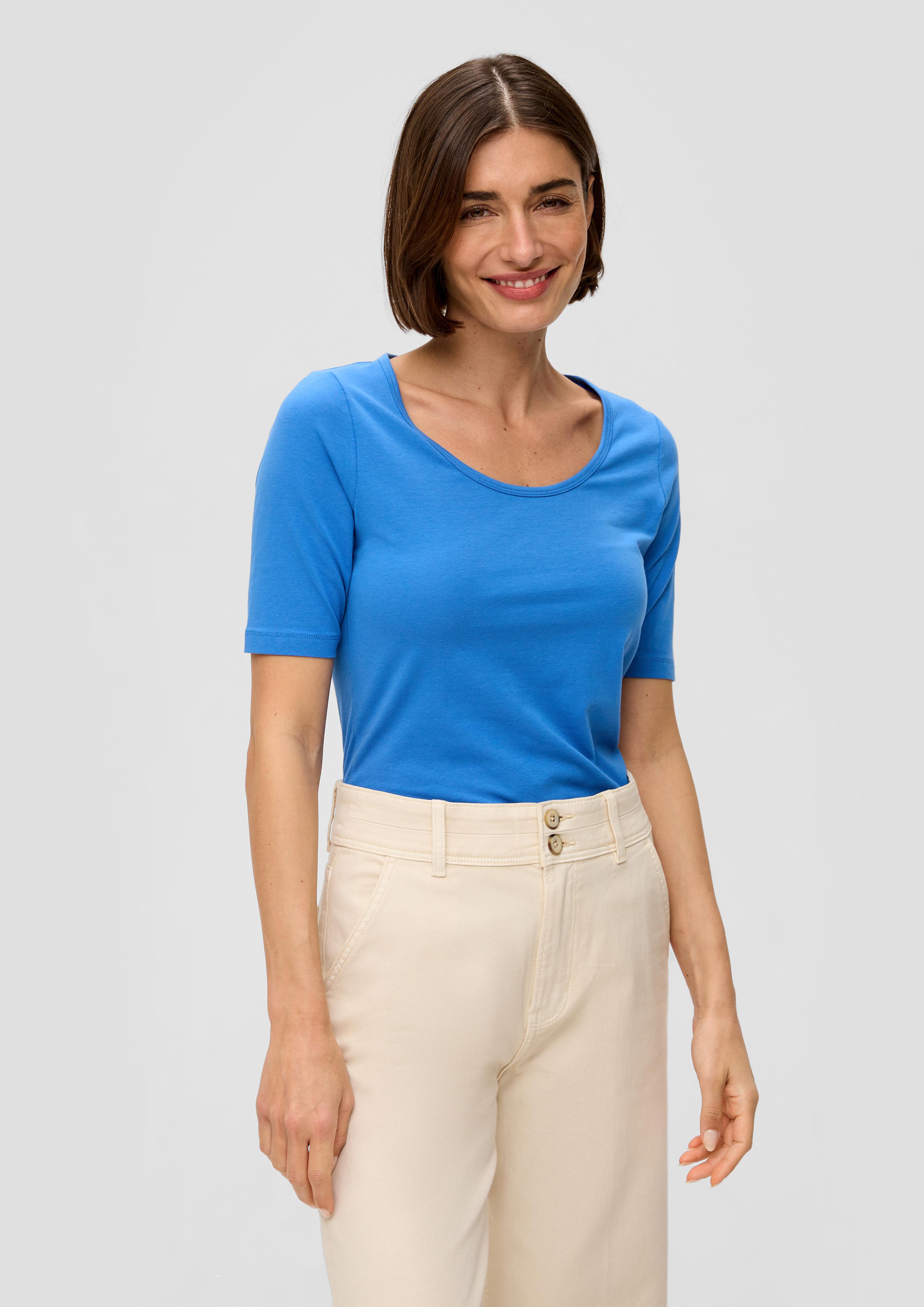 Jersey-Shirt mit U-Ausschnitt  2142196-5531