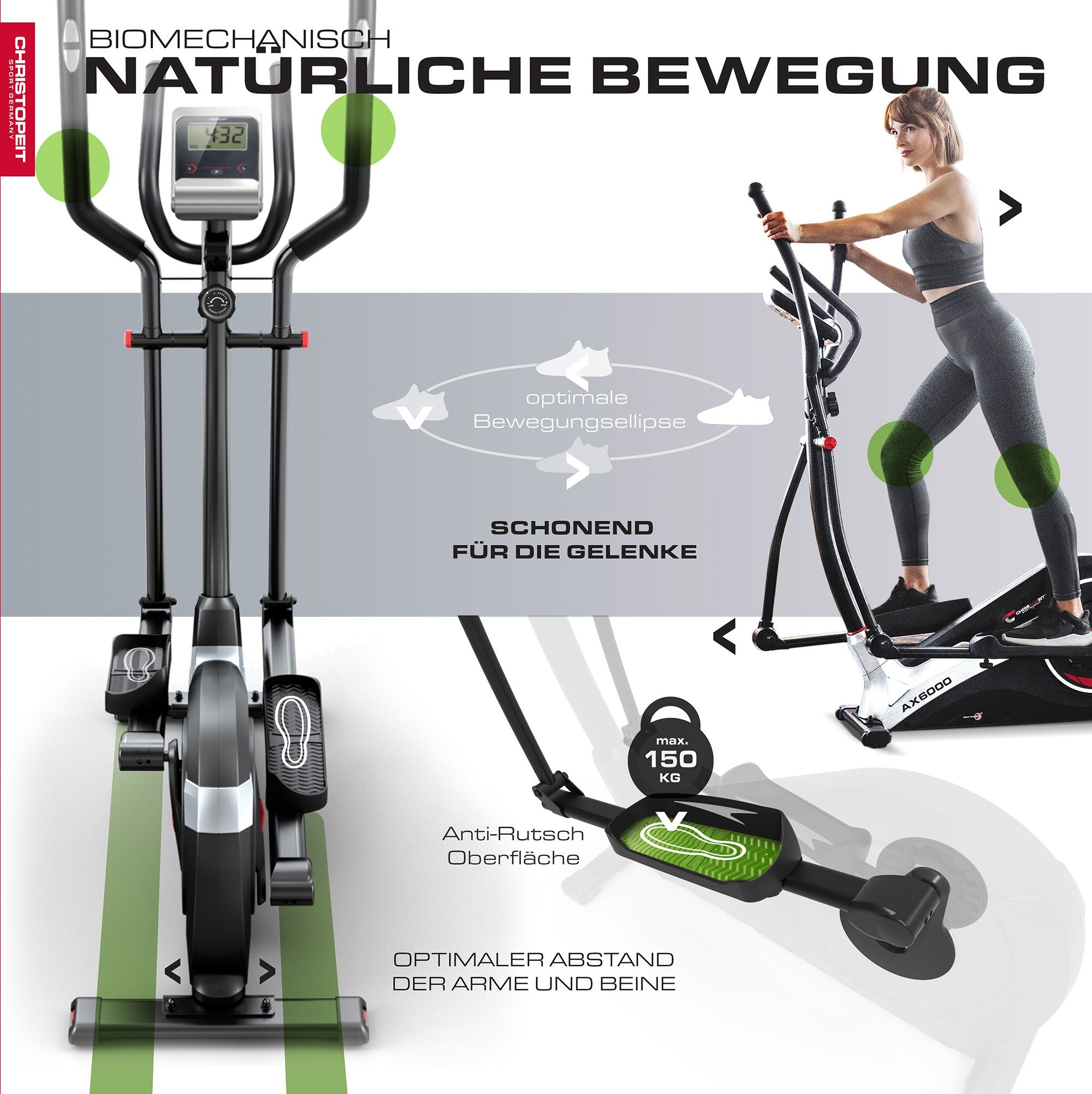 Christopeit Sport® Crosstrainer AX 6000