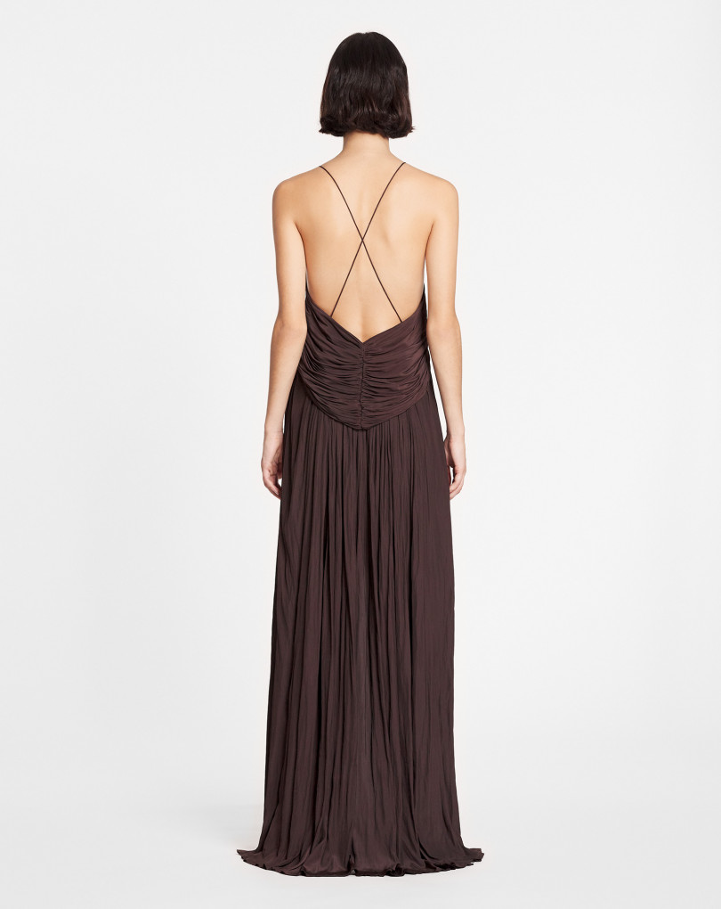 ROBE LONGUE À BRETELLES