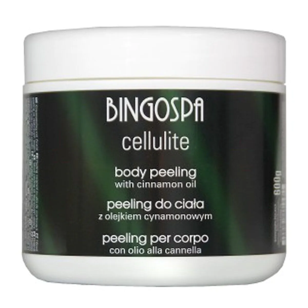 Bingospa celiulito kūno pilingas su cinamono aliejumi