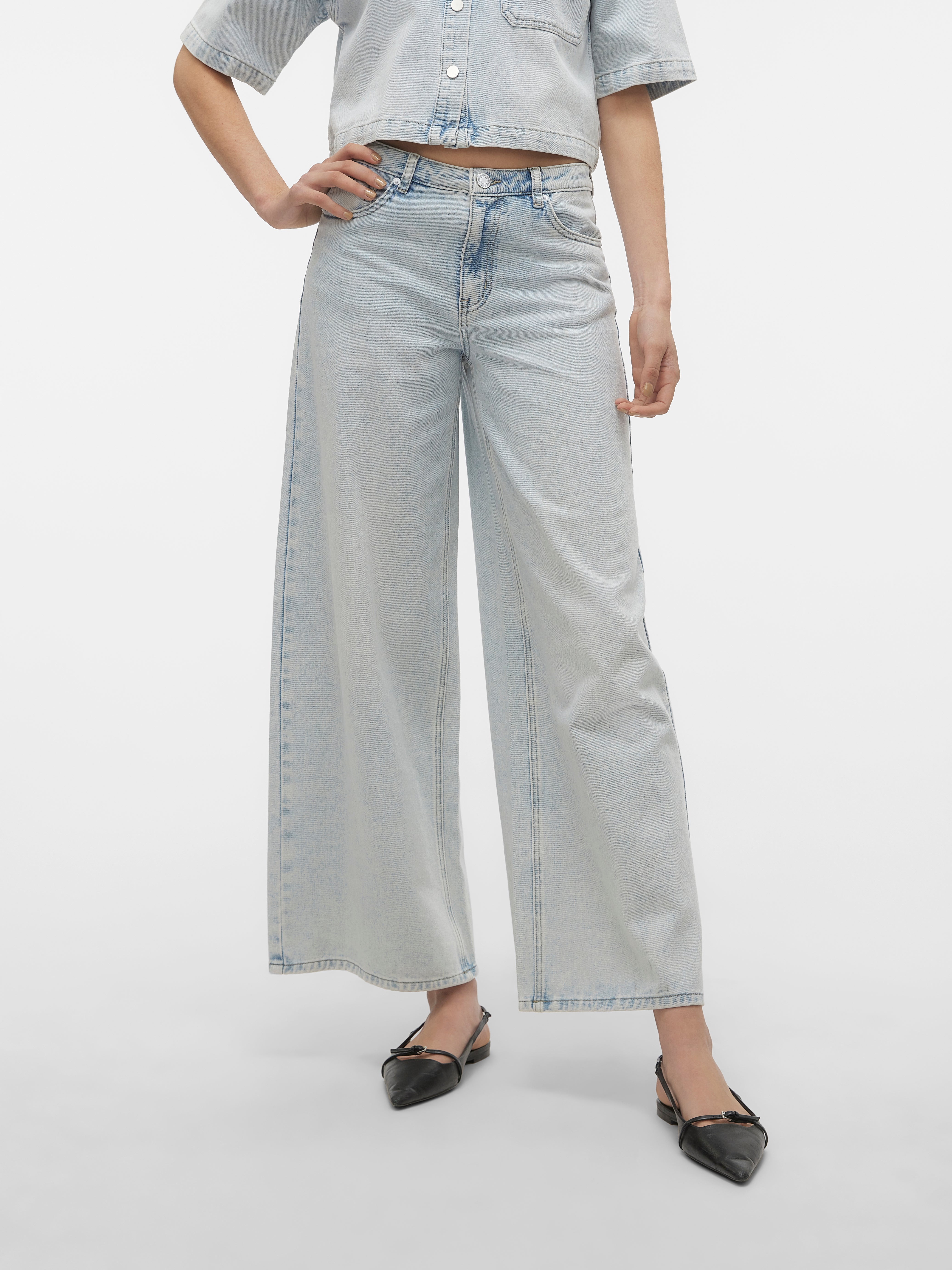 VMANNET Mid Rise Weit geschnitten Jeans