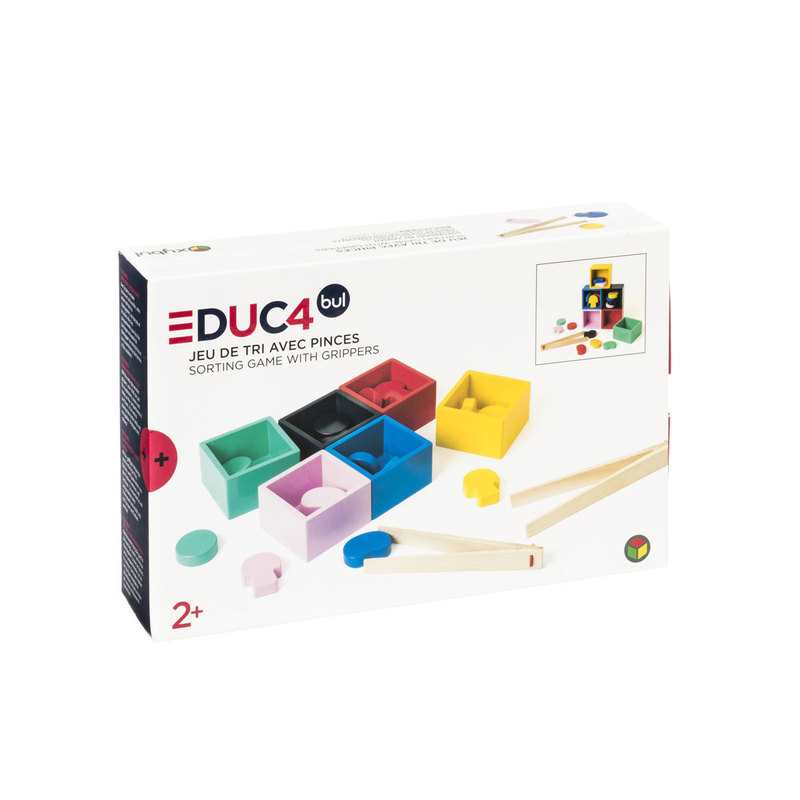 Jeu de tri en bois avec pinces Oxybul