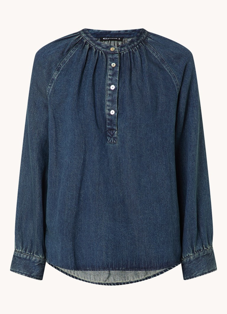Expresso Lyocell tunic with a round neckline