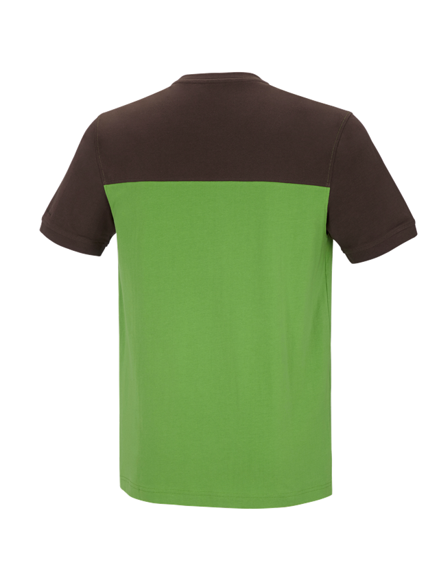 e.s. T-Shirt cotton stretch bicolor