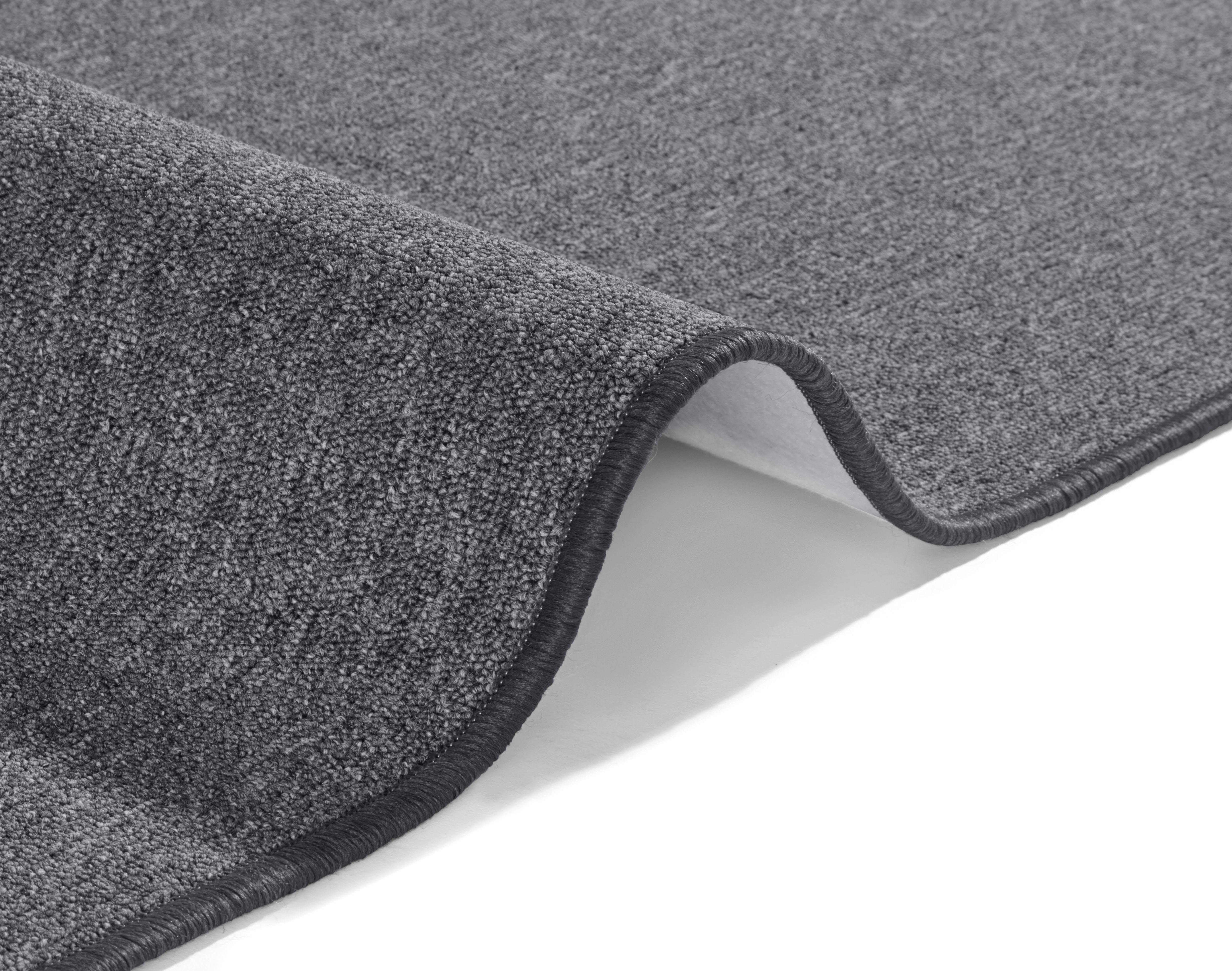Läufer Casual, HANSE Home, rechteckig, Höhe: 4 mm, Kurzflor, Meliert, Uni-Farben, Robust, Pflegeleicht, ringsum Gekettelt