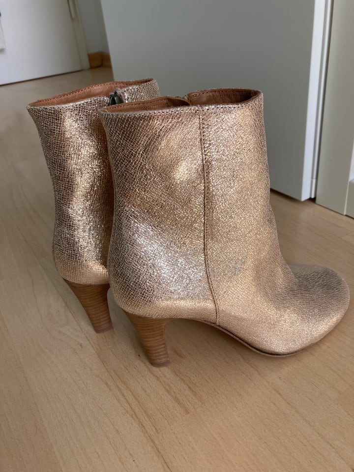 bisgaard Leder-Stiefeletten in Gold günstig kaufen 37