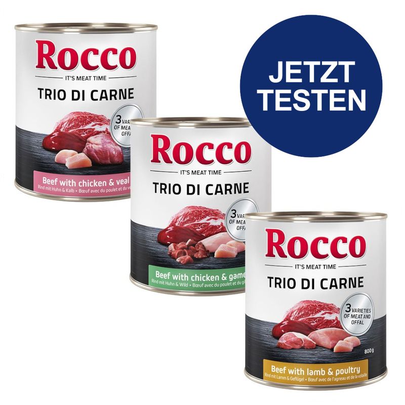 Probierpaket Rocco Trio di Carne 6 x 800 g