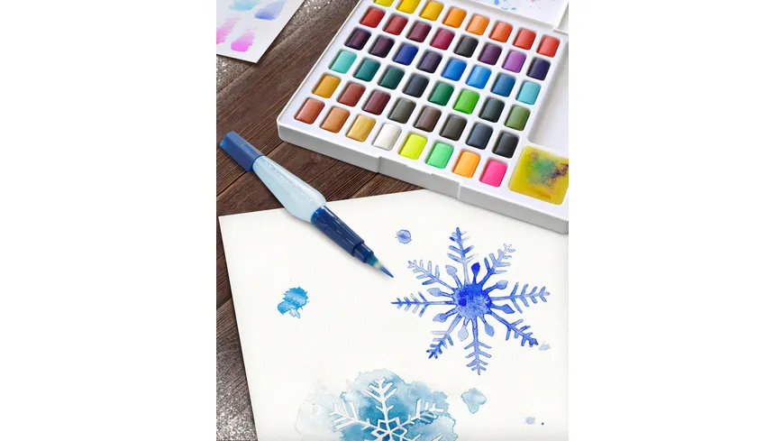FABER-CASTELL Aquarellfarben in Näpfchen 48er Etui