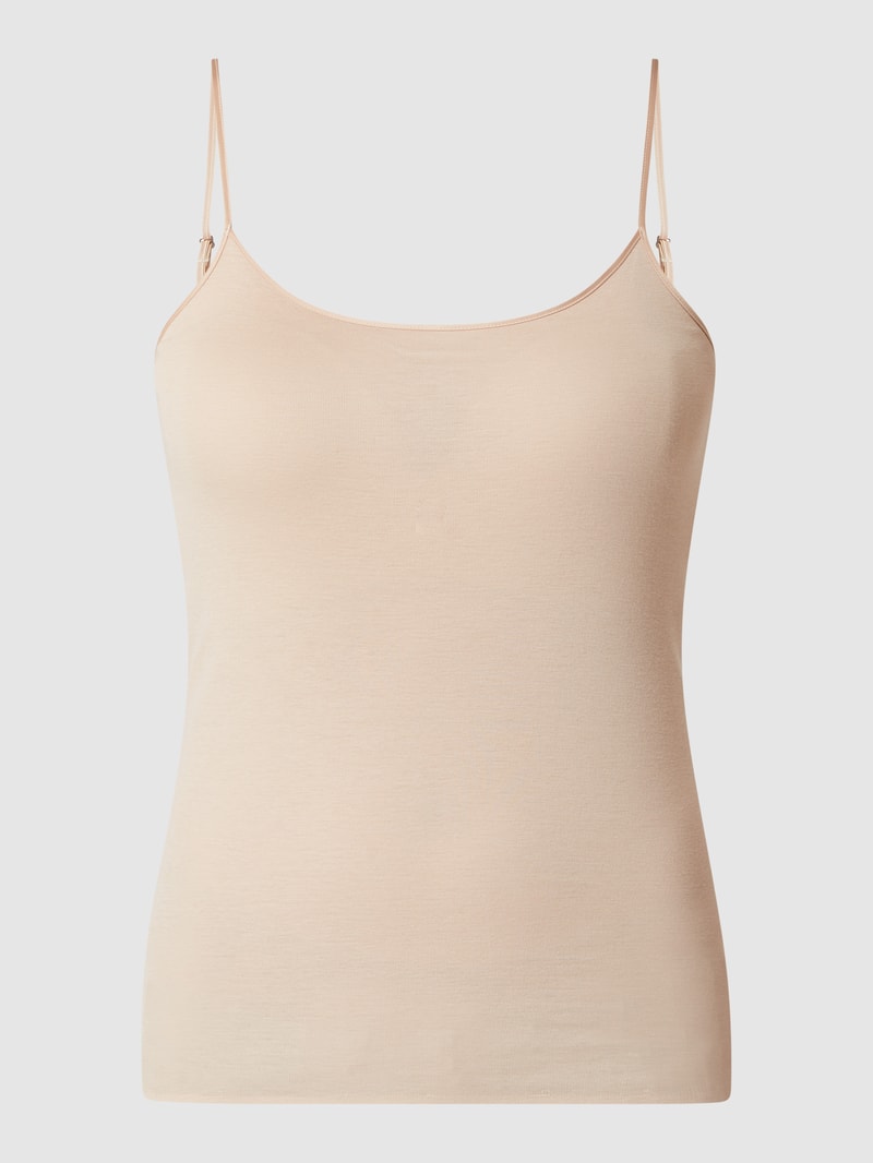 Unterhemd aus merzerisierter Baumwolle Modell 'Cotton Seamless' in beige