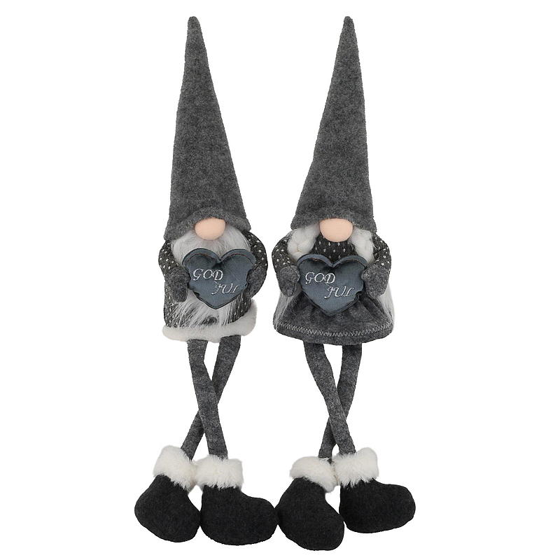 Home Favorittnisse h 55 cm m/LED-lys grå